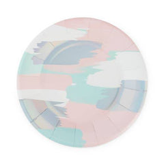 Pastel Watercolour Plate- Small S0026 - Pretty Day