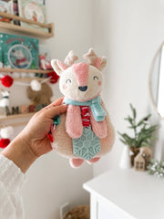 Holiday Pink Reindeer Plush + Teether Toy - Pretty Day