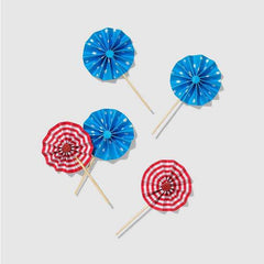 USA Patriotic Cupcake Toppers - Pack of 10 S3134 - Pretty Day