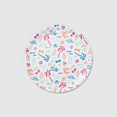 Beach Vibes Large Paper Party Plates (10 per Pack) S5015 - Pretty Day