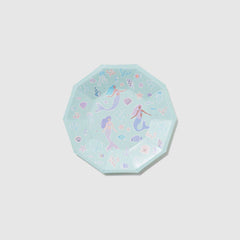 Mermaid Small Paper Party Plates -10 Per Pack S9354 - Pretty Day