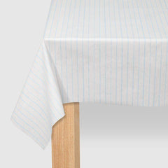 Pale Blue Pinstripe Tablecloth S3125 - Pretty Day