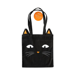 PREORDER SHIPPING 8/1-8/8 - PLCB106 -  Black Cat Canvas Trick or Treat Bag - Pretty Day