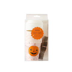 PREORDER SHIPPING 8/1-8/8 - PLTG217 -  Pink Pumpkin Stars Cozy To Go Cups - Pretty Day