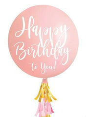 Jumbo Pink Balloon Birthday Greeting Card - Designs By Maria - Pretty Day