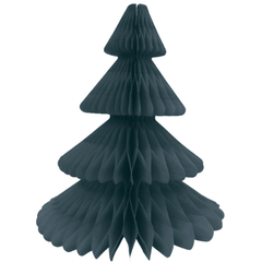 Black Tissue Paper Honeycomb Christmas Trees - Pretty Day
