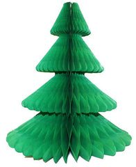 Green Tissue Paper Honeycomb Christmas Trees - Pretty Day