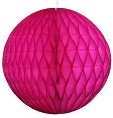 Hot Pink Tissue Paper Honeycomb Balls - Pretty Day