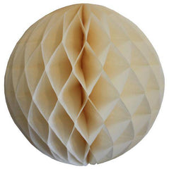Ivory Cream Tissue Paper Honeycomb Balls - Pretty Day