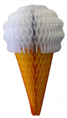 Large 20" Honeycomb Ice Cream Decoration- White S6159 - Pretty Day