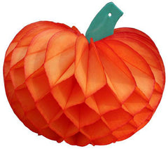 Orange Pumpkin Honeycomb Decoration - Pretty Day