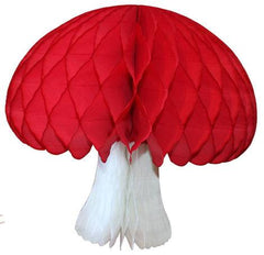 Mushroom Toadstool Honeycomb Decoration- 16" S6159 - Pretty Day