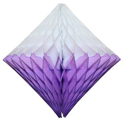 12" Light Purple & White Dip Dye Honeycomb Diamond S6151 - Pretty Day