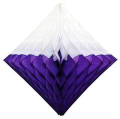 12" Purple & White Dip Dye Honeycomb Diamond S6155 - Pretty Day
