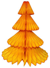 Golden Sun Tissue Paper Honeycomb Christmas Trees - Pretty Day