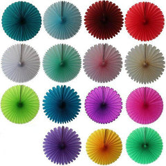 13" Tissue Paper Fans - Choose Your Color - Pretty Day