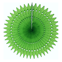 Lime Green Tissue Paper Fans - Pretty Day