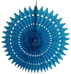 Turquoise Tissue Paper Fans - Pretty Day