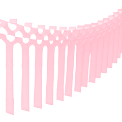 Light Pink 12 Ft Tissue Macrame Garland - Pretty Day
