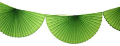 Lime Green 10 Ft Tissue Fan Garland Bunting - Pretty Day