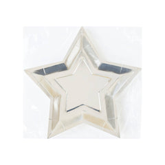 My Mind’s Eye - PGB944 - Silver Foil Star Shaped Plate - Pretty Day