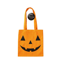 Jack-o-Lantern Canvas Trick or Treat Bag - Pretty Day