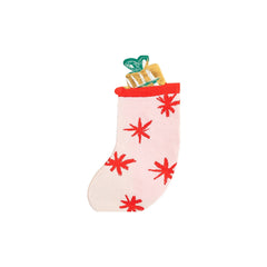 Christmas Stocking Shaped Guest Napkin - Pretty Day