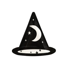 PREORDER SHIPPING 8/1-8/8 - WHH1040 -  Witching Hour Witches Hat Shaped Plate - Pretty Day