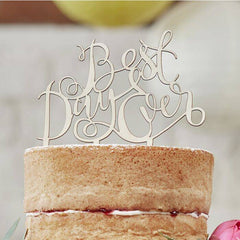 Best Day Ever Wooden Cake Topper S2093 - Pretty Day