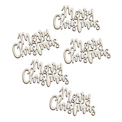 Wooden Merry Christmas Table Confetti S2094 - Pretty Day