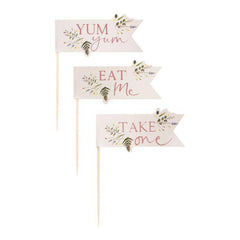 Tea Party Cupcake Toppers-Eat Me S4046 - Pretty Day