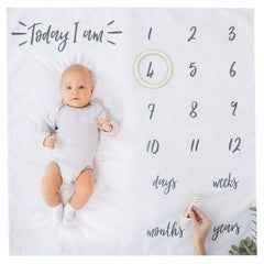 Baby Milestone Age Keepsake Blanket S1150 - Pretty Day