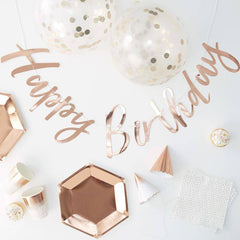 Rose Gold Foiled Birthday Party in a Box S7003 - Pretty Day