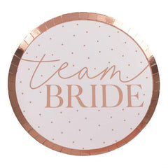 Team Bride Bachelorette Party Plates S5042 - Pretty Day
