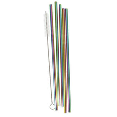 Rainbow Stainless Steel Resuable Straws S2006 - Pretty Day