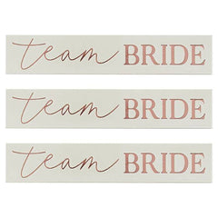 Bachelorette Party Team Bride Rose Gold Tattoos S5042 - Pretty Day