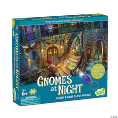 Seek & Find Glow Puzzle: Gnomes at Night S7059 - Pretty Day