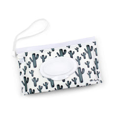 Take and Travel™ Pouch Reusable Wipes Case in Cactus Crew S3097 - Pretty Day