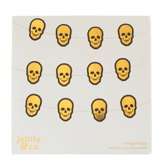 Gold Skull Party Decorations - 16 Pk M0047 - Pretty Day