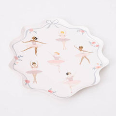 Ballerina Paper Party Plates S9094 - Large - 8pk - Pretty Day