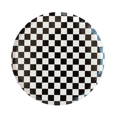 Black Checkered Dinner Plates - 8 Pk. - Pretty Day