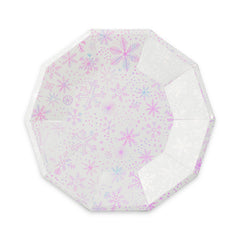 Frosted Snowflake Large Plates - 8 Pk. S2018 - Pretty Day