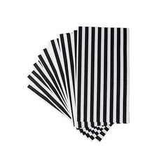 Black and White Striped Paper Party Napkins- Large S4191 - Pretty Day