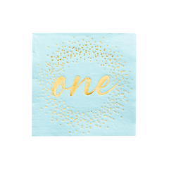 Blue Onederland Cocktail Napkins - 20 Pack S2081 - Pretty Day