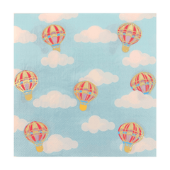Hot Air Balloon Party Napkins - Large S1163 - Pretty Day