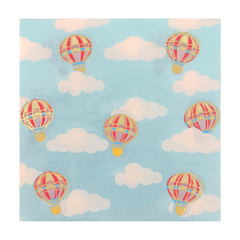 Hot Air Balloon Party Napkins - Large S1163 - Pretty Day