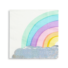 Pastel Rainbow Birthday Party Napkins - Large S1183 - Pretty Day
