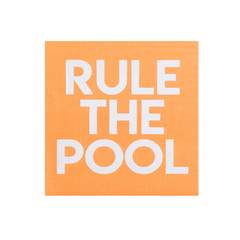 "Rule the Pool" Cocktail Napkins - 20 Pk. S5100 - Pretty Day
