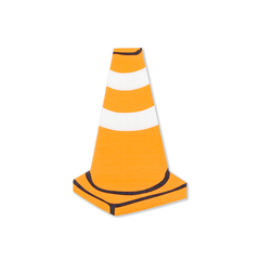 Under Construction Orange Cone Small Side Napkins - 16 Pack S1162 - Pretty Day