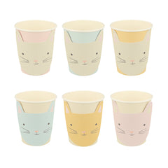 Pastel Cat Party Cups - Pretty Day